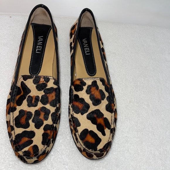 Vaneli Albion Shoes Womens Size 8.5 Narrow Slip On Animal Print Calf Hair NWOB - Picture 7 of 11